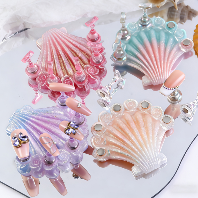 Aurora Shell Nail Tip Holder